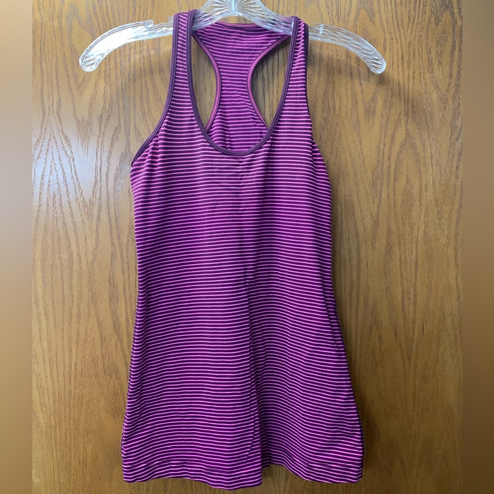 Lululemon striped racer back tank